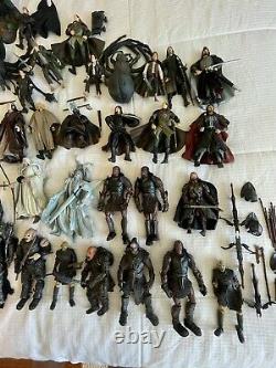 Lord of the Rings Action Figures HUGE LOT 65+ Toybiz, Marvel LOTR Toys