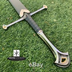 Lord of the Rings Anduril Aragorn Strider Ranger Sword with Scab CUSTOM ENGRAVED