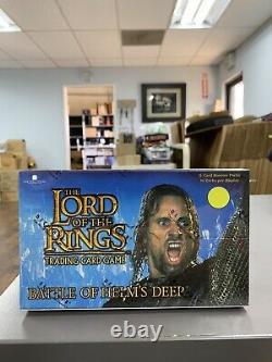 Lord of the Rings Battle of Helm's Deep Factory Sealed Box 36 Packs 11 cards per