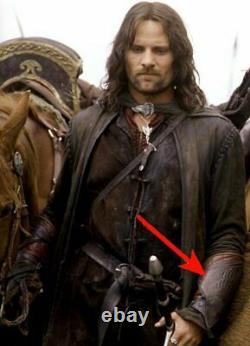 Lord of the Rings Boromir Aragorn Leather Bracers Vambraces Costume Gondor Armor