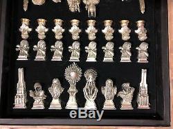 Lord of the Rings Collector's Chess Set Franklin Mint Stephen Hickman 20 x20#115