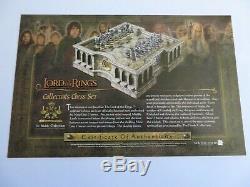 Lord of the Rings Collector's Chess Set Noble Collection Chess 32 Total Pieces