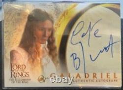 Lord of the Rings Fellowship of the Rings Auto card Cate Blanchett Galadriel