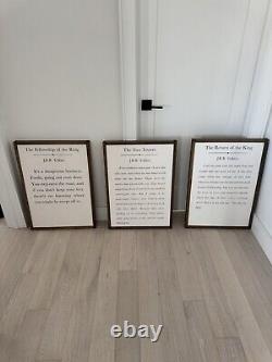 Lord of the Rings Framed Wood Canvas