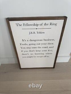 Lord of the Rings Framed Wood Canvas