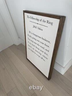 Lord of the Rings Framed Wood Canvas