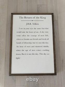 Lord of the Rings Framed Wood Canvas