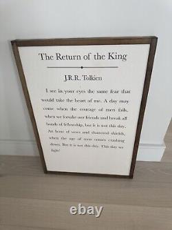 Lord of the Rings Framed Wood Canvas