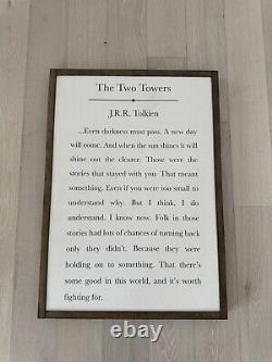 Lord of the Rings Framed Wood Canvas