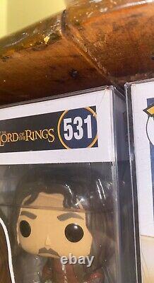 Lord of the Rings Funko Pop! Lot with Protectors! Good Condition! CHECK PICTURES