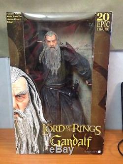 Lord of the Rings Gandalf 20 Epic Figure NECA BNIB -Electronic Talking Figure
