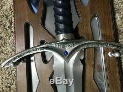 Lord of the Rings Glamdring 48 Gandalf Sword with Plaque