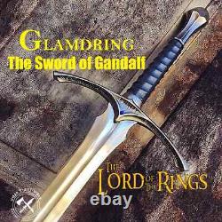 Lord of the Rings Glamdring Gandalf Sword LOTR with Plaque Replica Sword