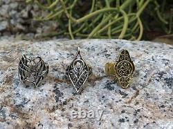 Lord of the Rings Hobbit Lot of 3 different Rings Combo LOTR Thranduil Elrond