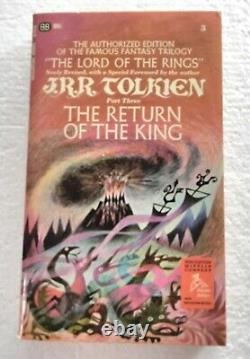 Lord of the Rings JRR TOLKIEN 1965 Ballantine Red Box Set 3 Book 23rd Print 1969