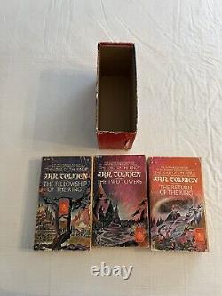 Lord of the Rings JRR Tolkien 1965 Ballantine Books Box Set Authorized Edition