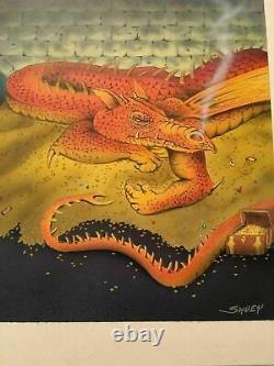 Lord of the Rings LOTR Tolkien Bilbo Stealing Smaug Original Published TCG Art