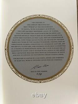 Lord of the Rings Limited Edition, Alan Lee Folio Society NEW, FREE SHIPPING