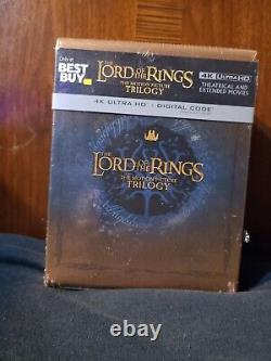 Lord of the Rings Motion Picture Trilogy 4K Steelbook Best Buy UltraHD & Code