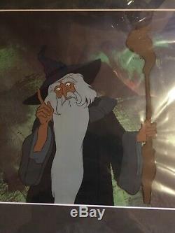 Lord of the Rings Original Ralph Bakshi Gandalf Animation Cel with Drawing