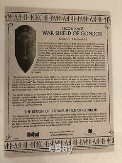 Lord of the Rings Replica Gondor Shield United Cutlery 62/1500 LOTR NO RESERVE