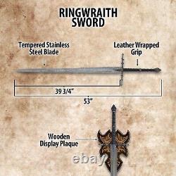 Lord of the Rings Ringwraith Sword Officially Licensed LOTR 53 Overall