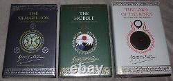 Lord of the Rings Silmarillion Hobbit Tolkien Illustrated Hardcover Deluxe Set
