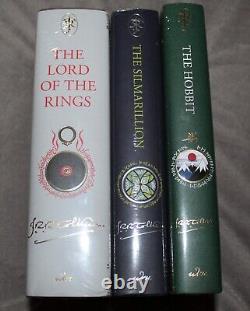 Lord of the Rings Silmarillion Hobbit Tolkien Illustrated Hardcover Deluxe Set