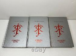 Lord of the Rings Silver Anniversary Edition Trilogy Book Box Set J R R Tolkien