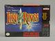Lord Of The Rings Super Nintendo Snes New Fact Sealed Vertical Seam Wata/vga It
