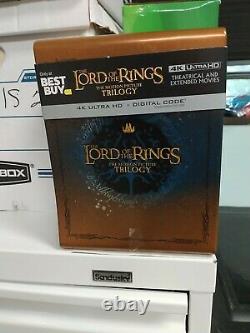 Lord of the Rings The Motion Picture Trilogy 4K Steelbook Set (VG) READ
