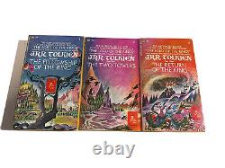 Lord of the Rings Trilogy Box Set JRR Tolkien First Edition 7th-9th US Printing
