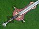 Lord Of The Rings Anduril Lotr Replica Steel Sword With Wall Plaque And Scabbard