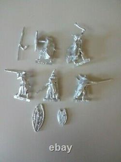 Lord of the rings mahud warrior & blowpipes x5 metal