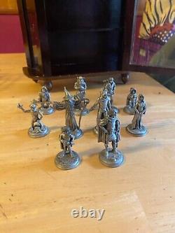 Lord of the rings pewter figurines with original case