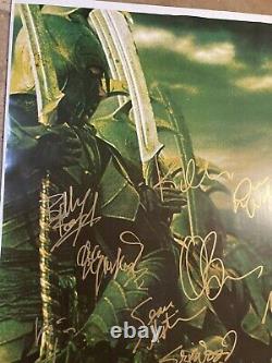 Lord of the rings twin towers signed movie poster