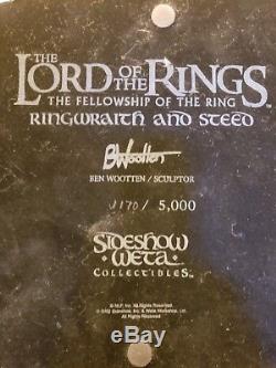Lord of the rings weta collectibles. RINGWRAITCHER AND STEED