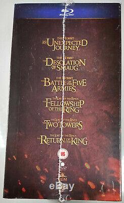 MIDDLE EARTH COLLECTION Hobbit & Lord of the Rings Trilogy BLU-RAY Extended Ed