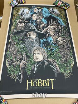 MONDO The Hobbit Screen Print Poster #264/325 By Ken Taylor Lord Of The Rings
