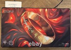 MTG The Lord of the Rings One Ring Foil Playmat Gen Con 2023 LE 500 W Tube