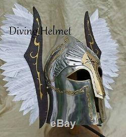 Medieval Armour Helmet War Brass Lord Of The Ring Movie Helmet Costume Cosplay