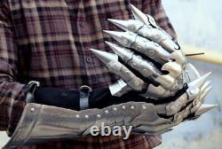 Medieval Wearble Gauntlet of Sauron Steel Gloves The Lord of the Rings Costume