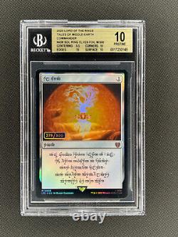 MtG Magic The Gathering Lord of Rings- Elven Serialized Ring Card /300 BGS 10