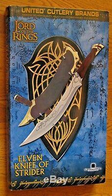 NEW LOTR UC1371WGNB United Cutlery Elven Knife of Strider Lord of the Rings 2003