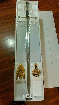 NIB Lord Of The Rings United Cutlery Anduril Limited Edition UC1380ASLB