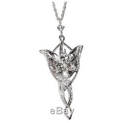 Official Lord of the Rings Arwen Evenstar Sterling Silver Necklace Boxed Noble