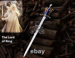 Officially Licensed The Lord of the Rings Glamdring Gandalf Sword LOTR with Plaque