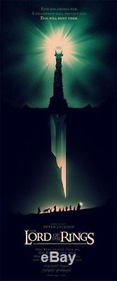 Olly Moss Lord of the Rings Mondo Screen Print 2012