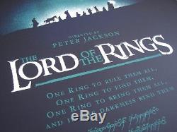 Olly Moss Lord of the Rings Screen Print Movie Poster Mondo 2012