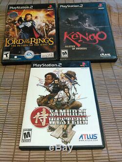 PLAYSTATION 2 PS2 game lot Lord of the Rings Return King Bushido Samurai Western